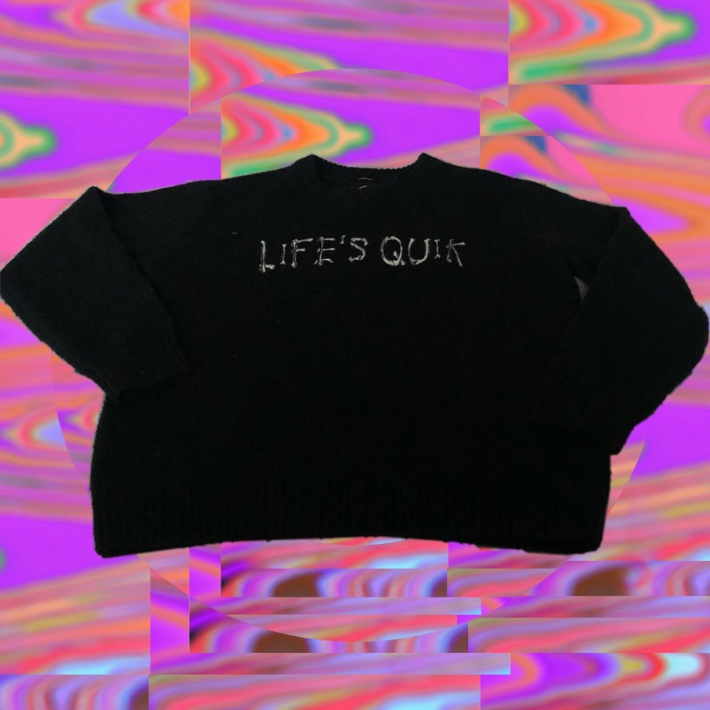 black UO quicksilver sweater
